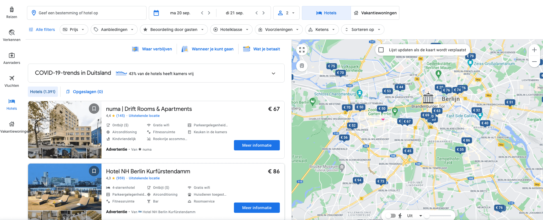google hotel ads map