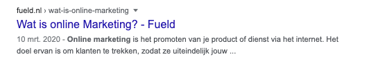SEO example