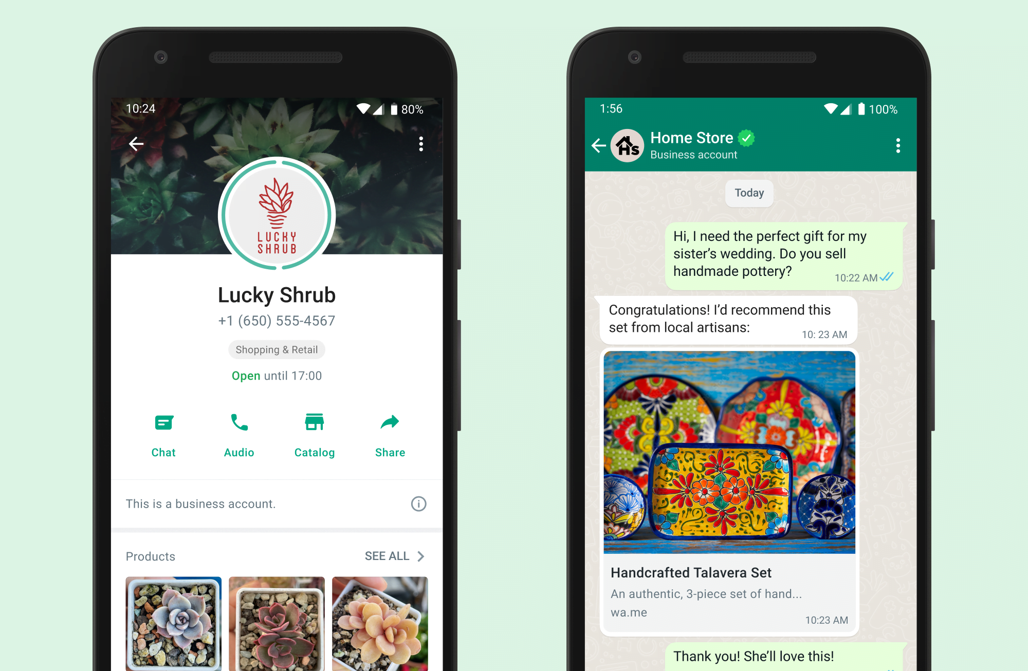 Whatsapp Business for restaurants